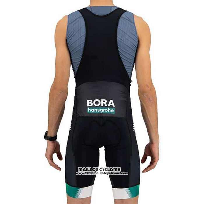 2021 Maillot Cyclisme Bora-Hansgrone Blanc Vert Manches Courtes et Cuissard